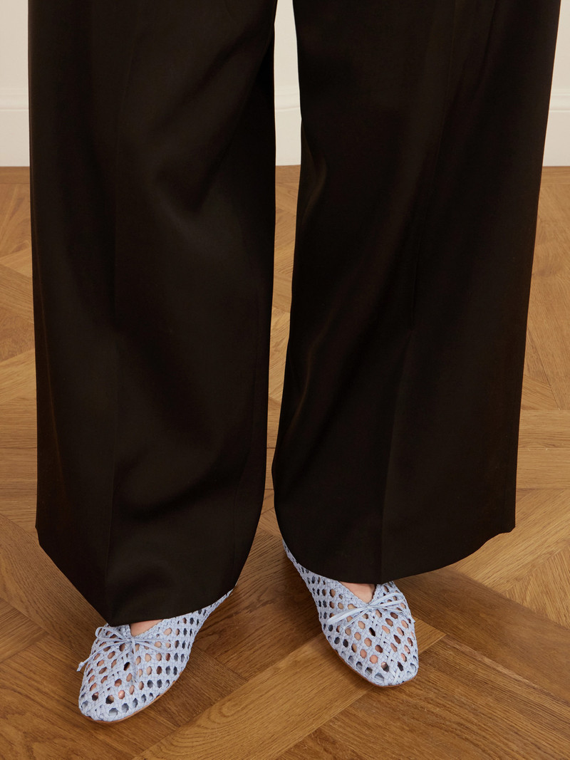 LE MONDE BÉRYL Woven Leather Ballet Flats outlook