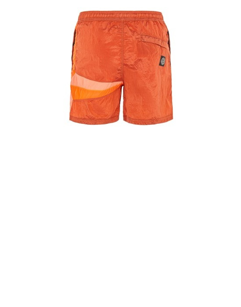 B0142 NYLON METAL IN ECONYL® REGENERATED NYLON_ STAR INLAY_ GARMENT DYED ORANGE 2