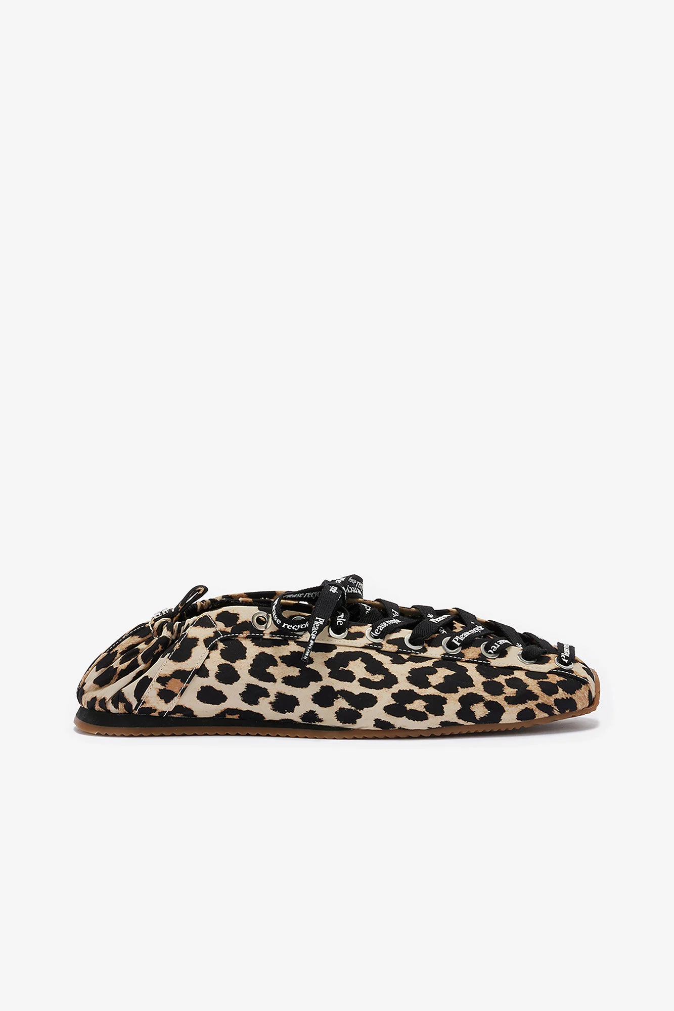 LACE UP SPORTY BALLERINA IN LEOPARD - 1