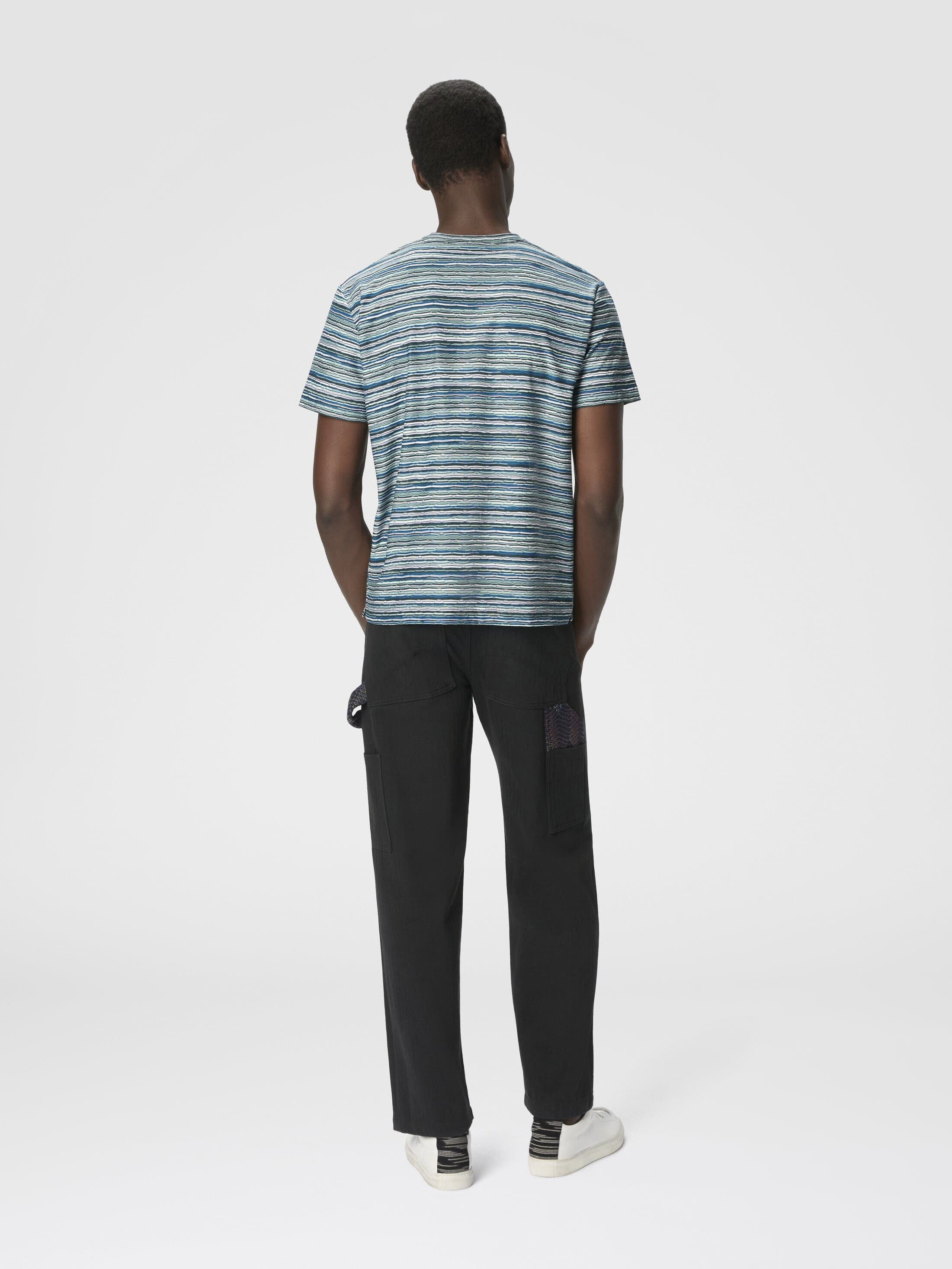 Missoni T-shirt With Flame And Zigzag Pattern in Blue & Green at Nordstrom - 3