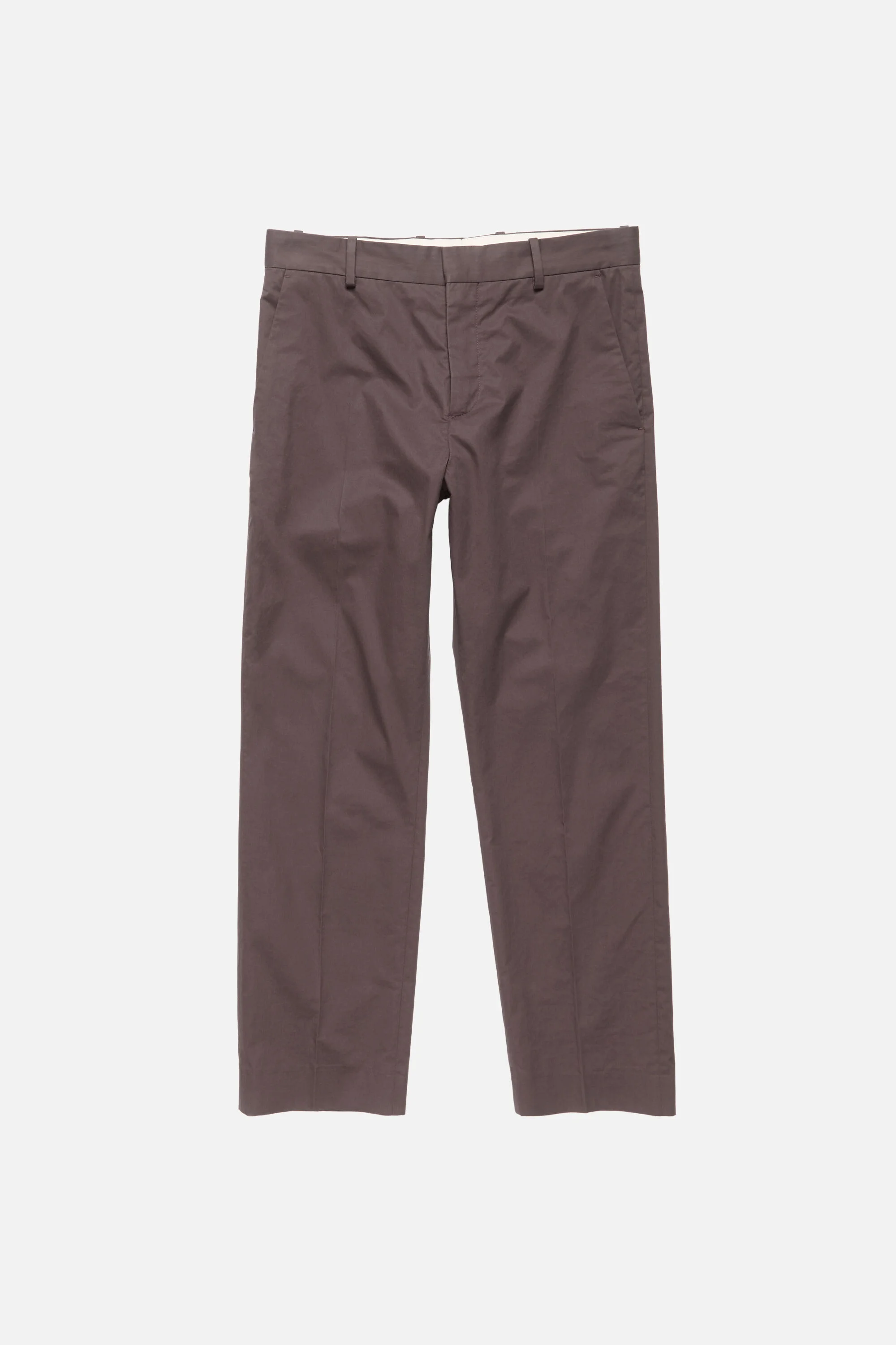 Tailored cotton trousers - Faded purple - 1