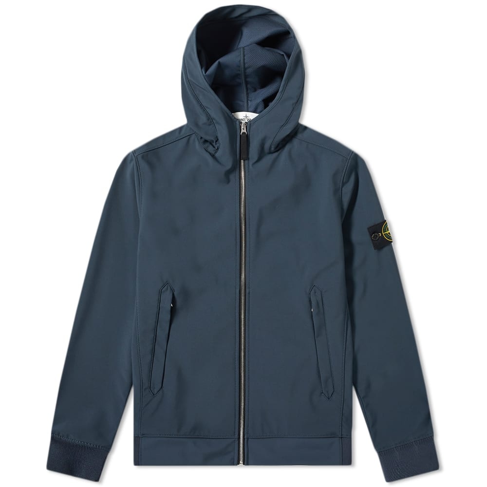 Stone Island Lightweight Soft Shell-R Hooded Jacket - 1