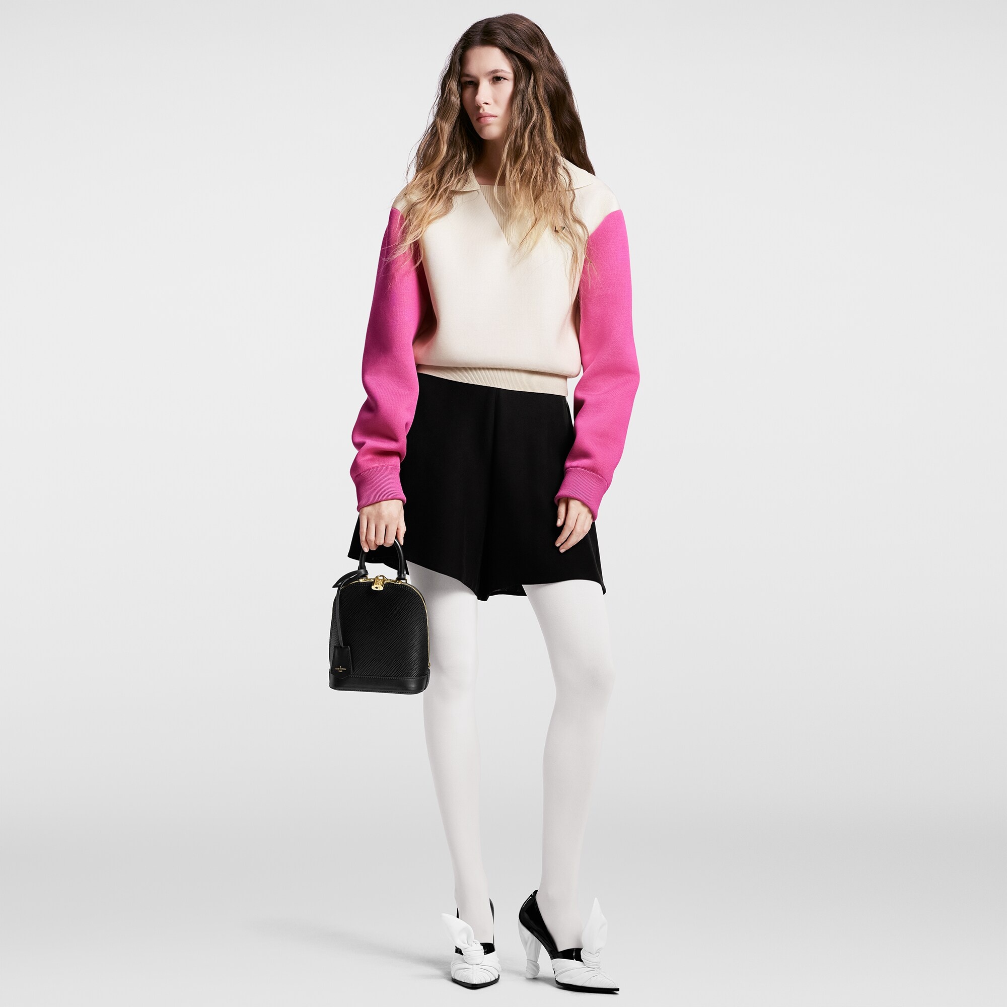 Color-Blocked Collar Pullover - 4