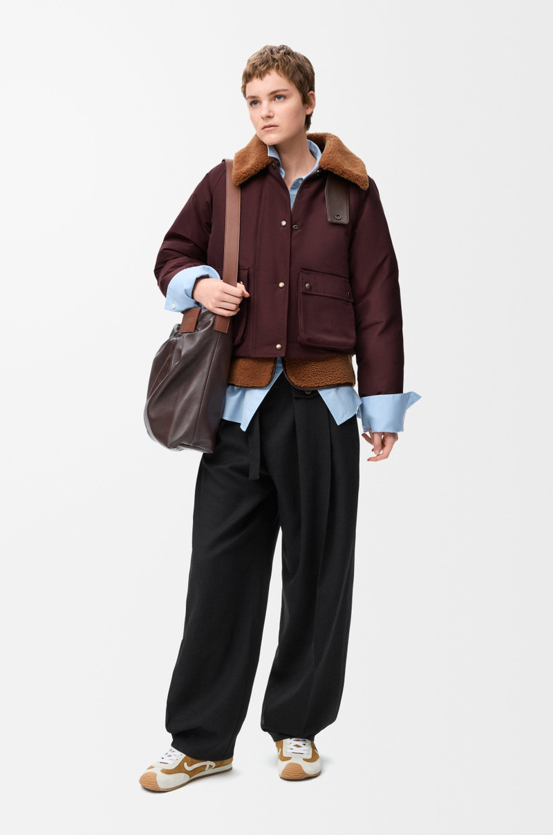 Loewe Puffer in shearling and cotton blend outlook