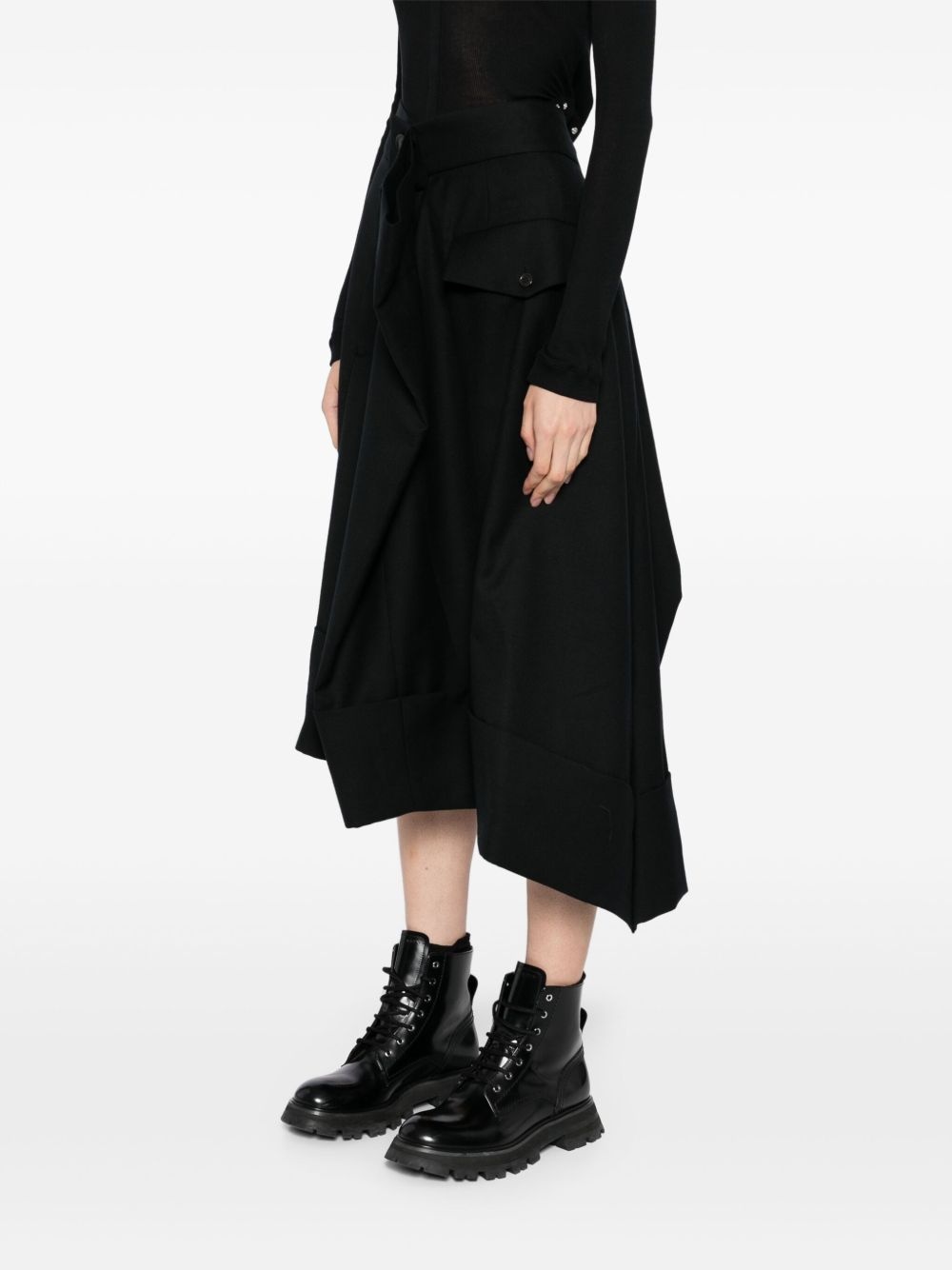 extended waistband skirt - 3
