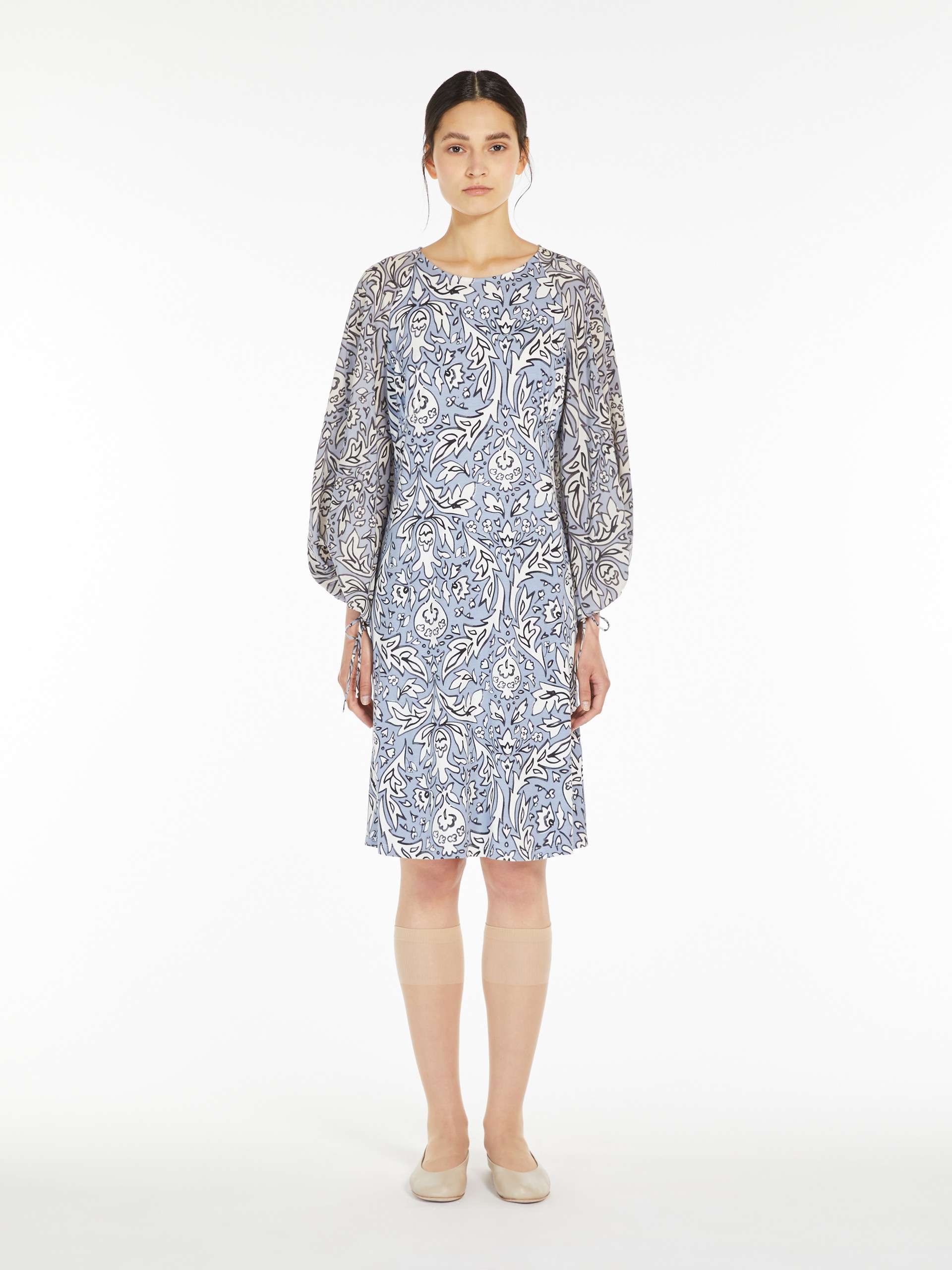 ORATA Flowing jersey and silk dress - 3