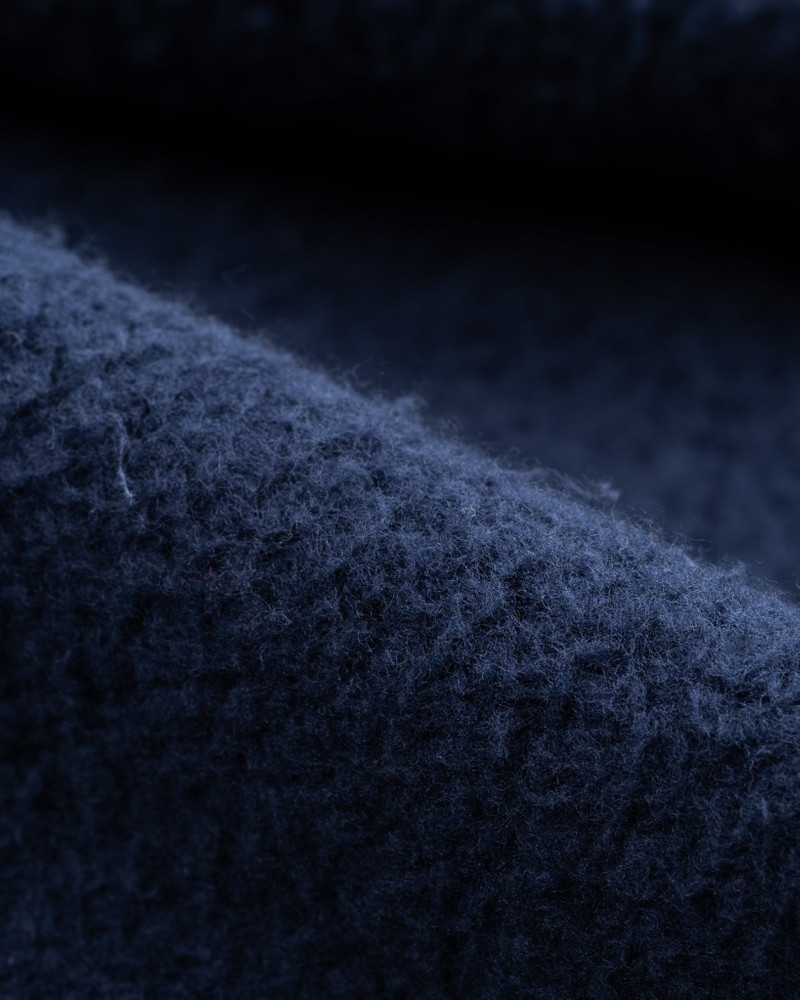 14OZ ULTRA HEAVYWEIGHT LOOPWHEEL COTTON ZIP UP HOODIE - NAVY 12