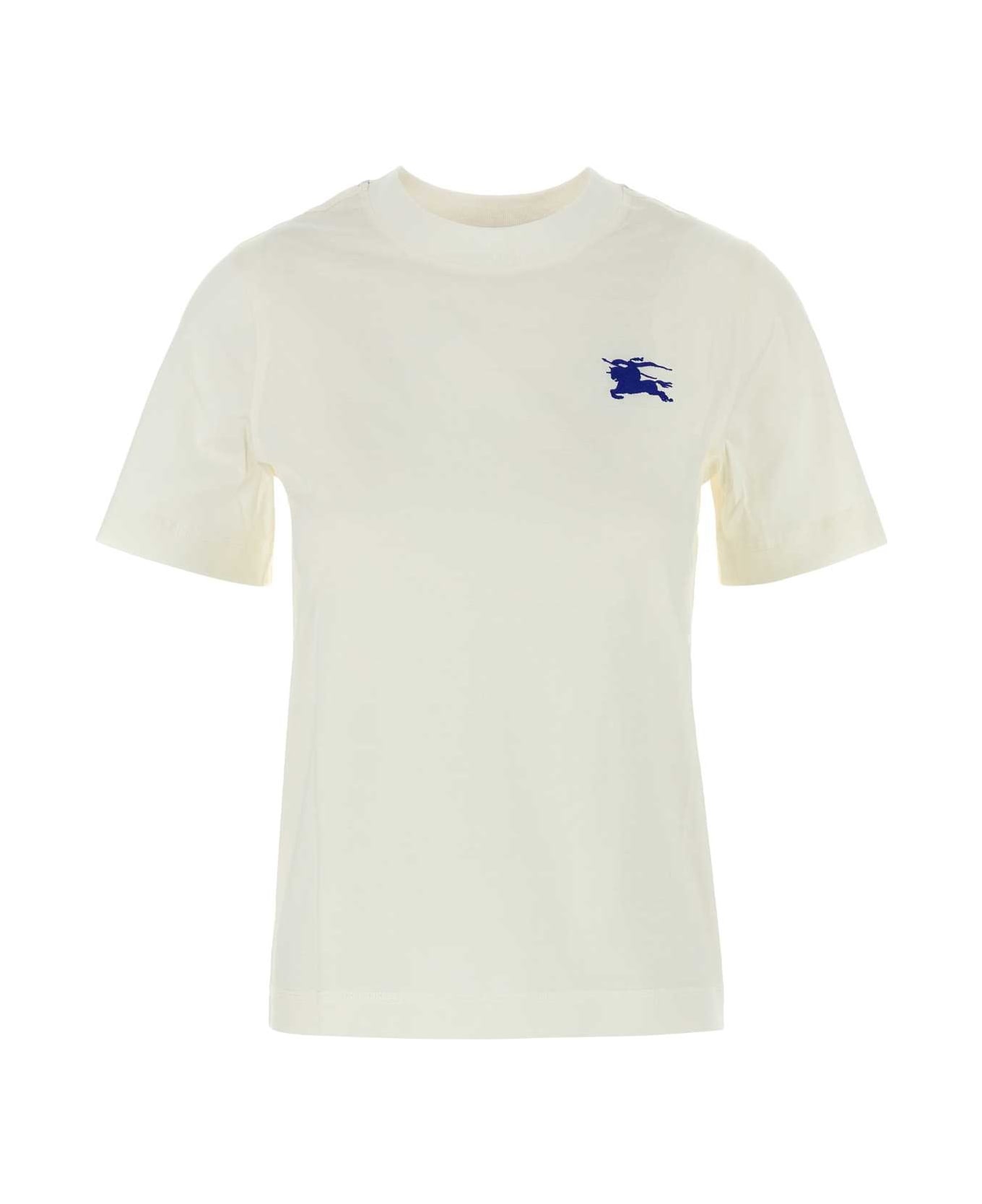 White Cotton T-shirt - 1