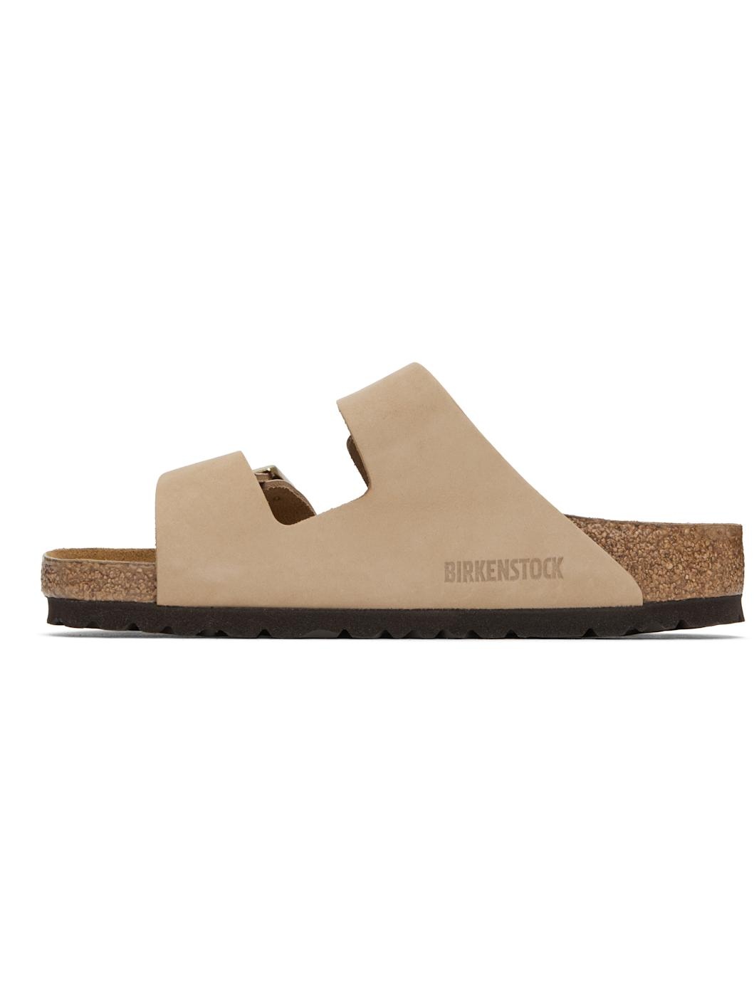 Beige Regular Arizona Soft Footbed Sandals - 3