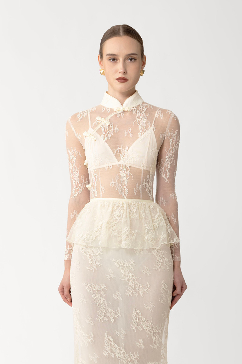 SAU LEE ROSIE LACE BODYSUIT outlook