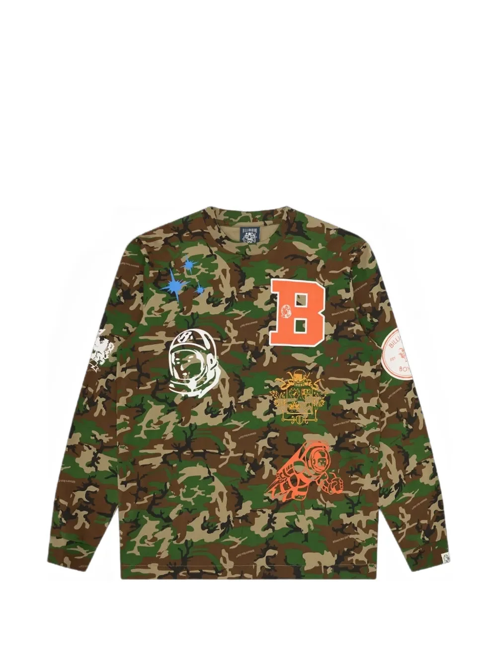CAMOUFLAGE-PRINT LONG-SLEEVE T-SHIRT - 1