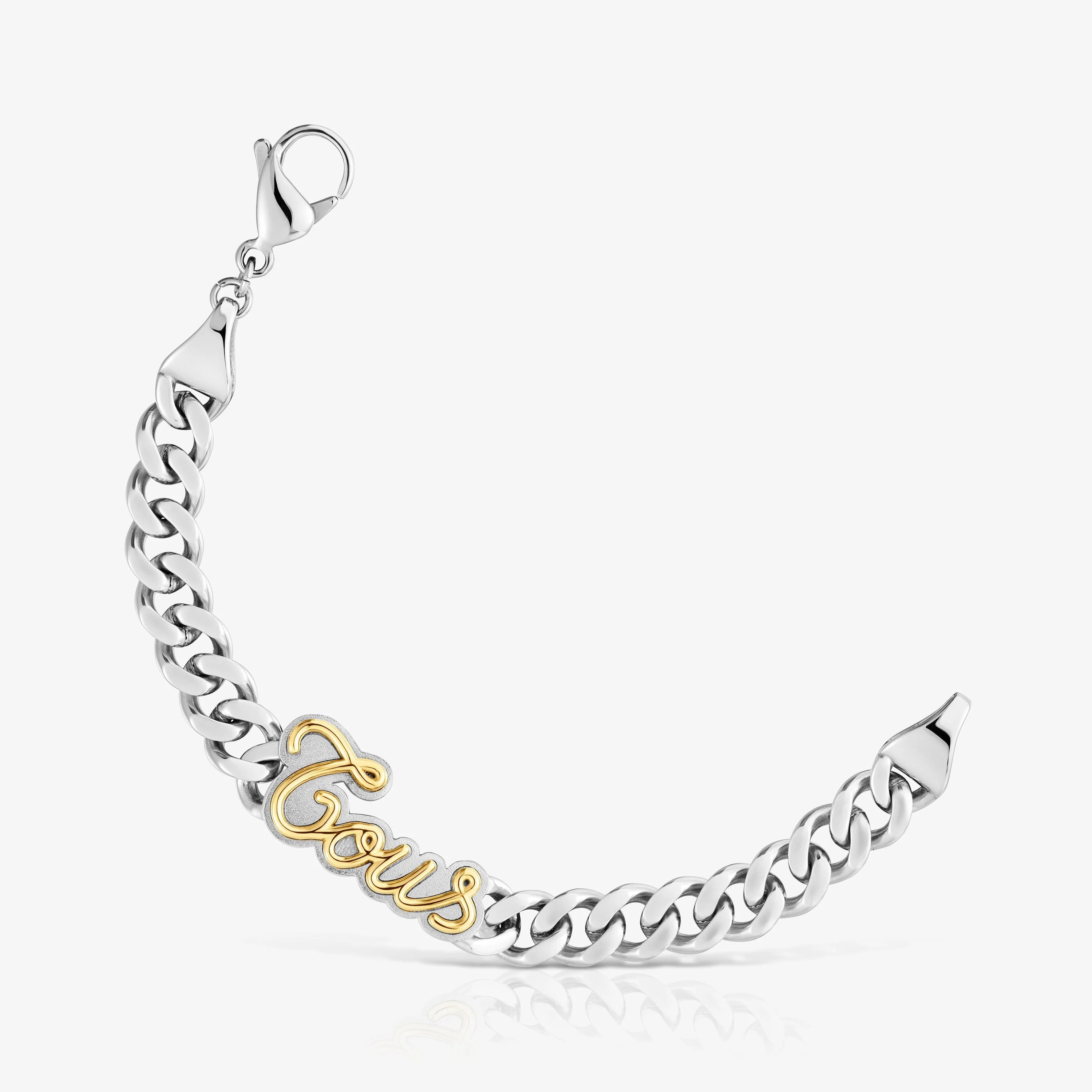 Two-tone steel curb chain Bracelet TOUS Charming - 1