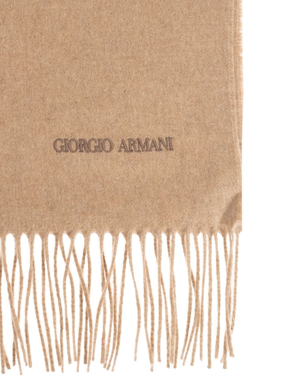 fringed wool scarf - 2