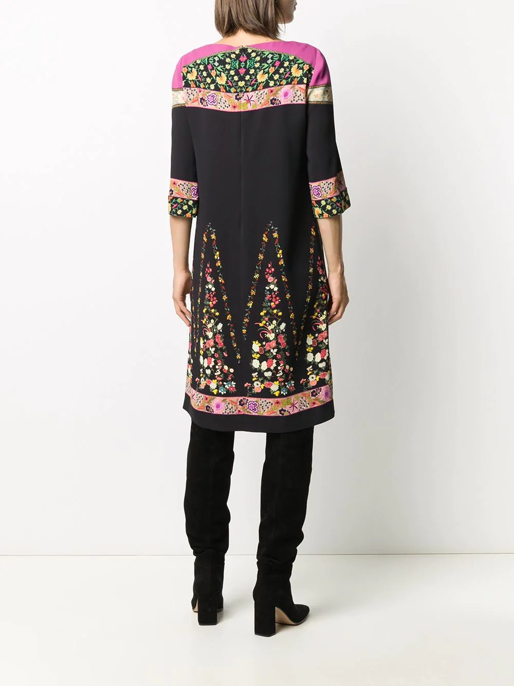 floral embroidered dress - 4