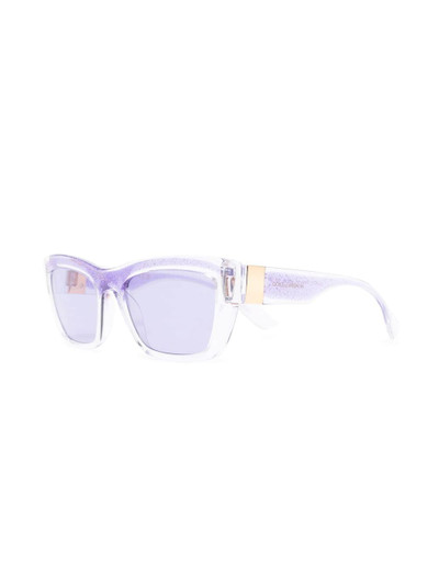 Dolce & Gabbana glittered square-frame sunglasses outlook