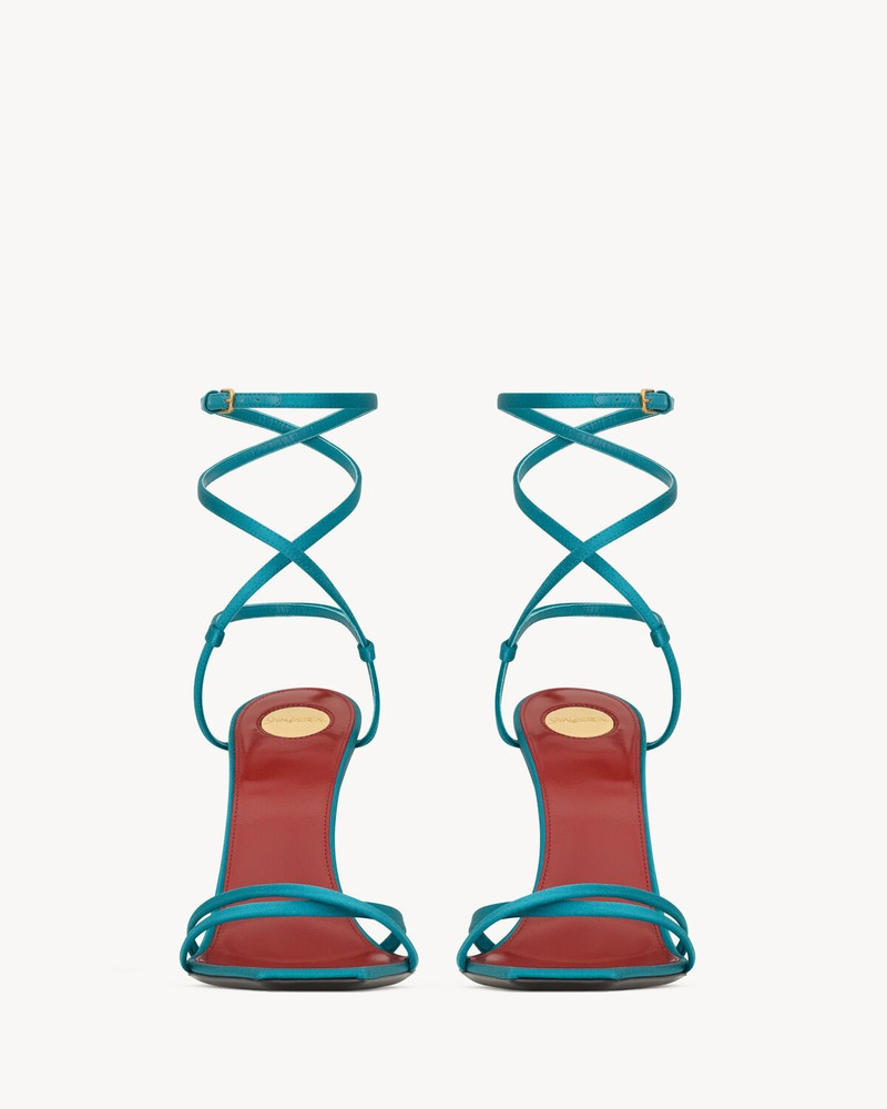 SAINT LAURENT OPYUM SANDALS IN SATIN CREPE outlook