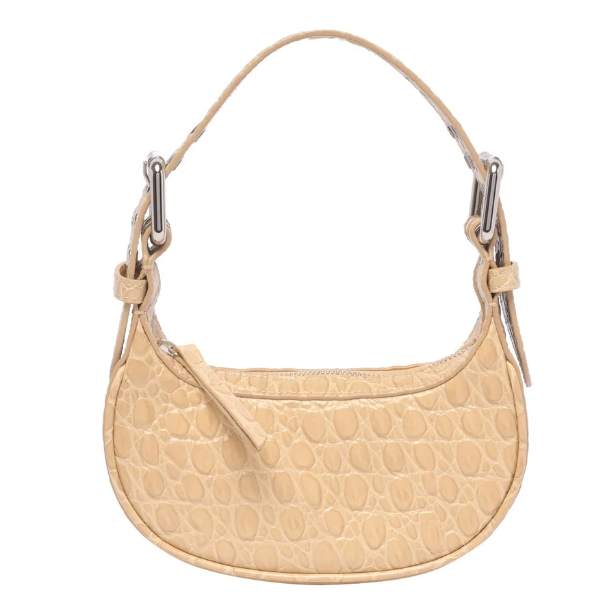 BY FAR Mini Soho Croco Shoulder Bag - 1