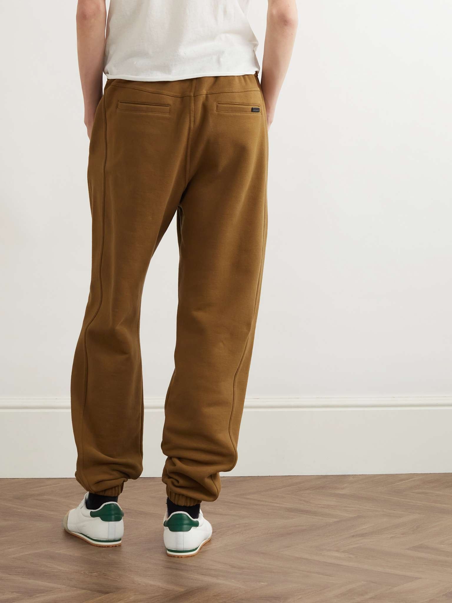 Tapered Logo-Embroidered Cotton-Jersey Sweatpants - 3