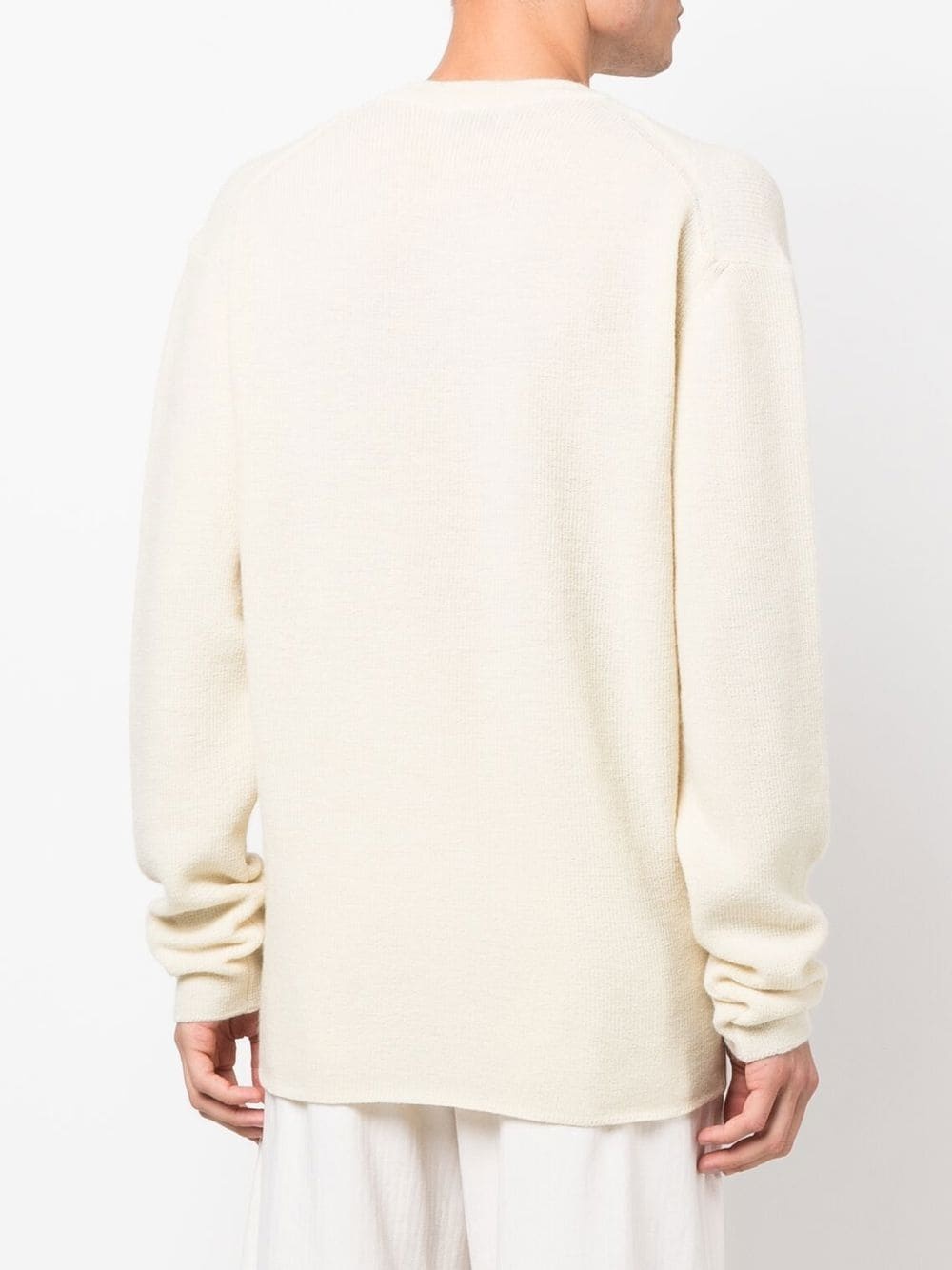 V-neck wool jumper - 4