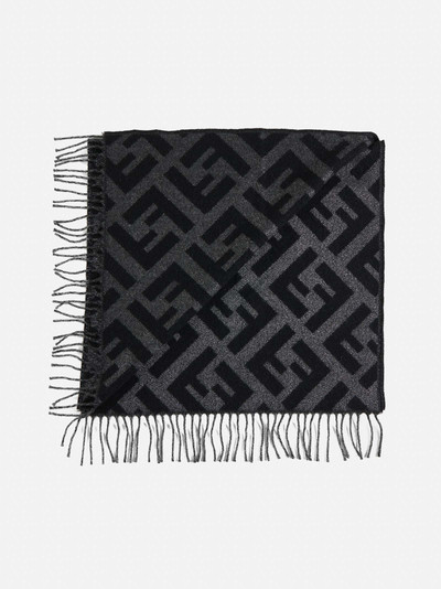 FENDI FF lurex cashmere-blend scarf outlook