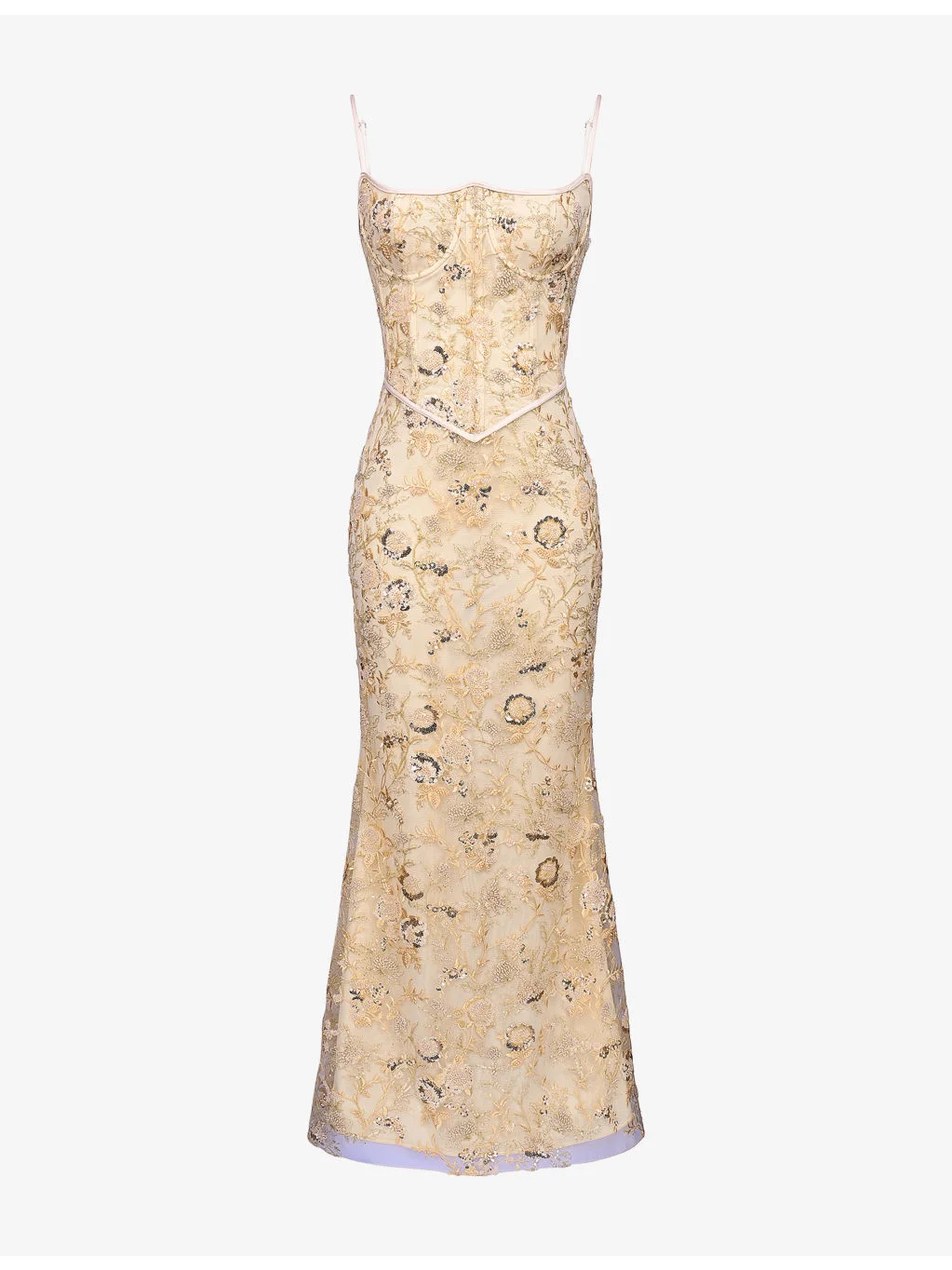 Naima Embellished Mesh Maxi Dress - 1