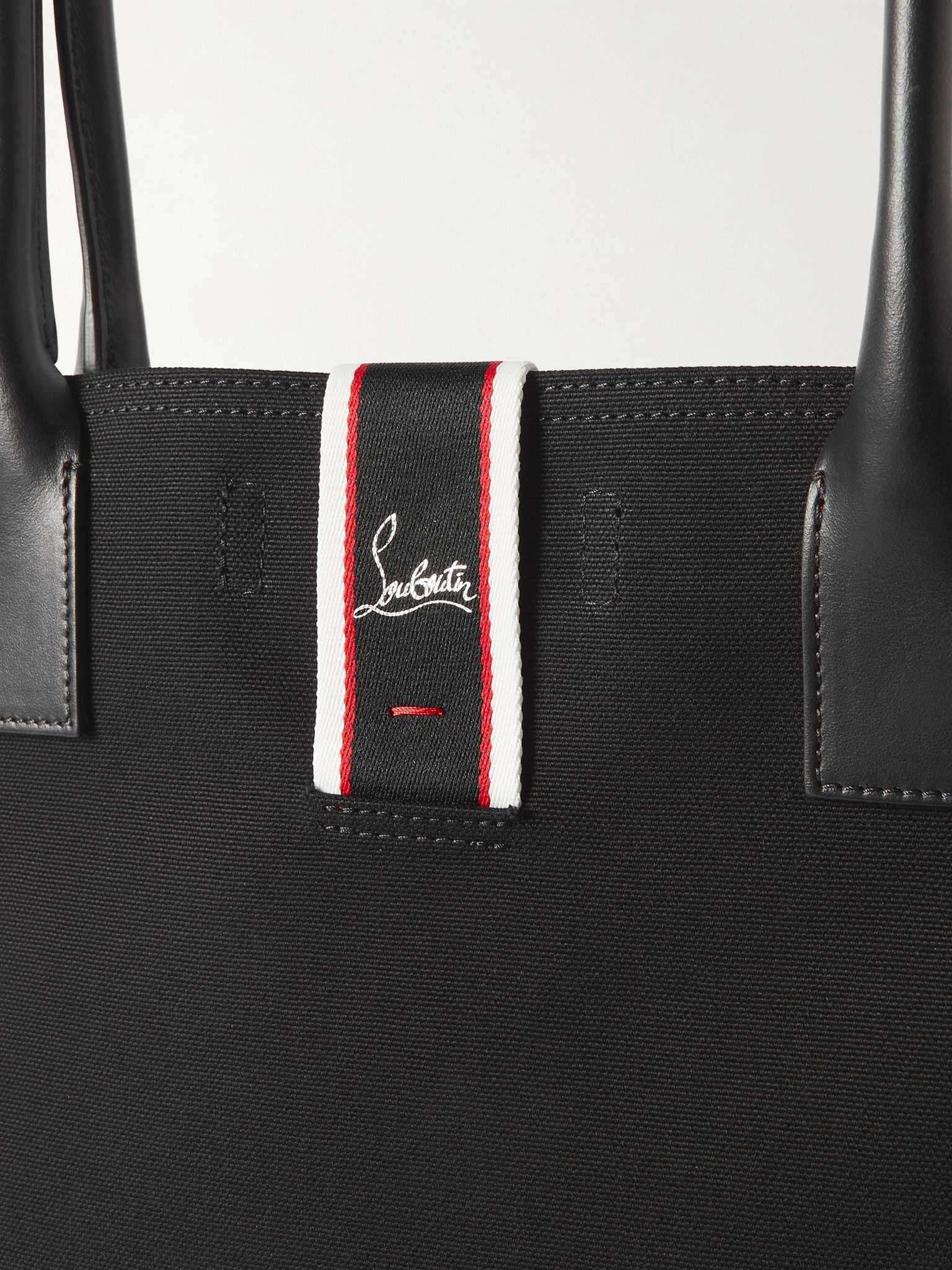 CHRISTIAN LOUBOUTIN: Nastroloubi bag in canvas - Black