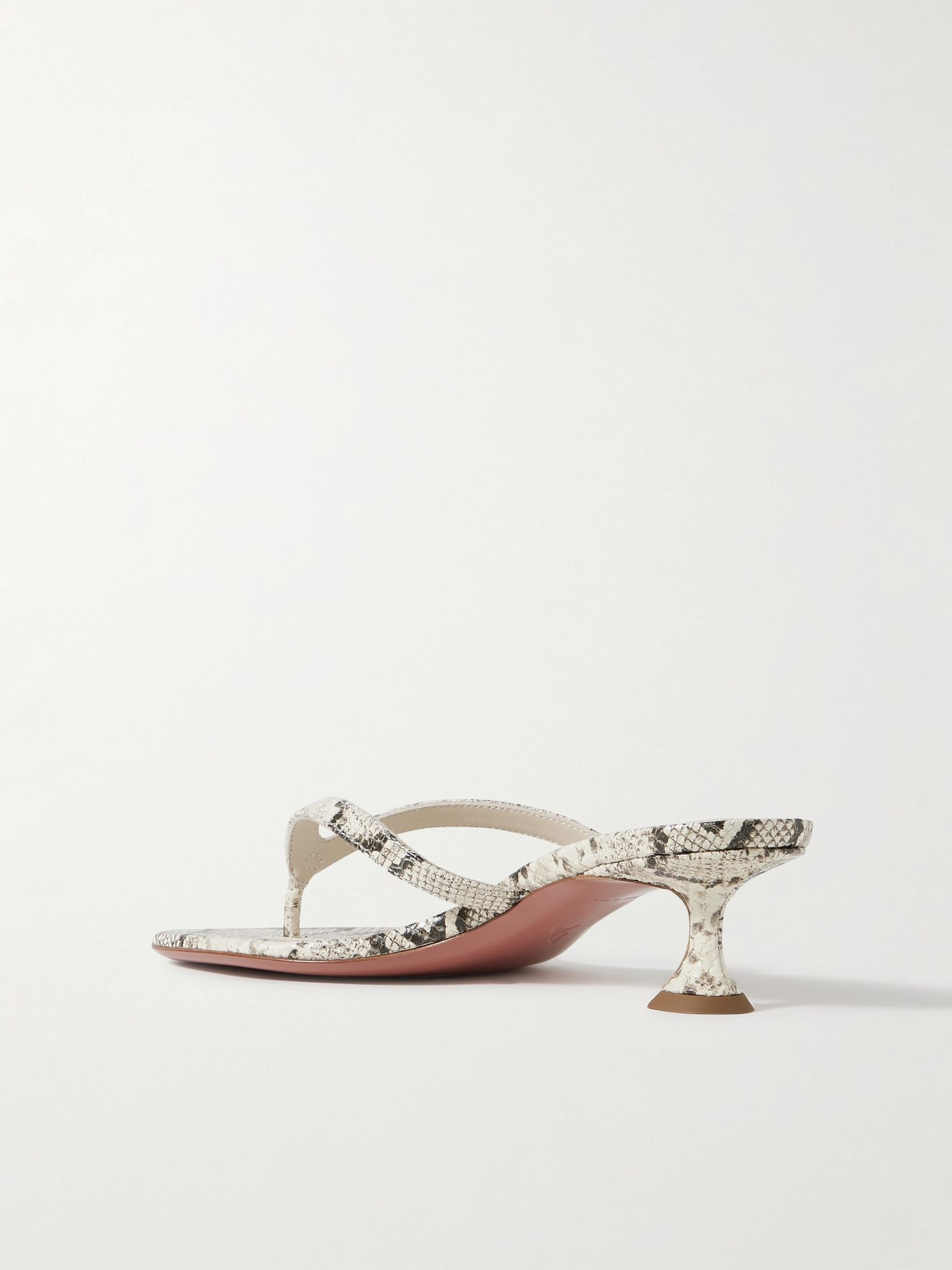 Juliette snake-effect leather sandals Snake print - 3