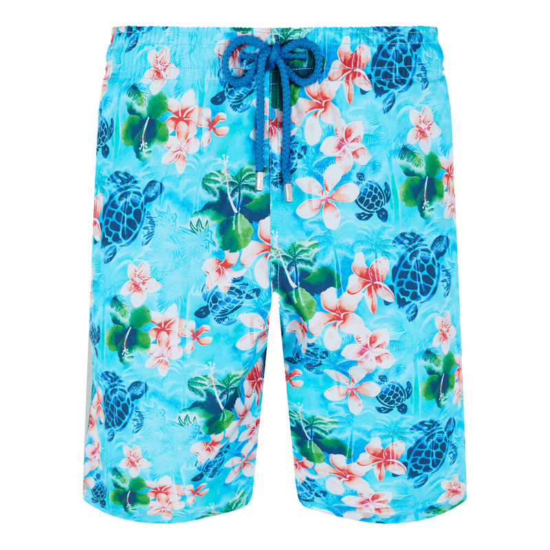 Men Swim Trunks Long Turtles Jungle - 1