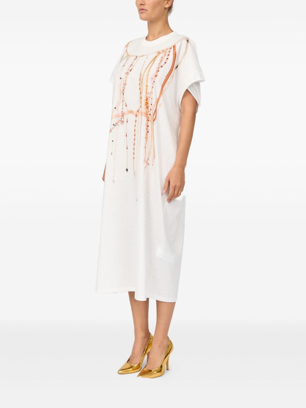 bead detailing maxi dress - 4