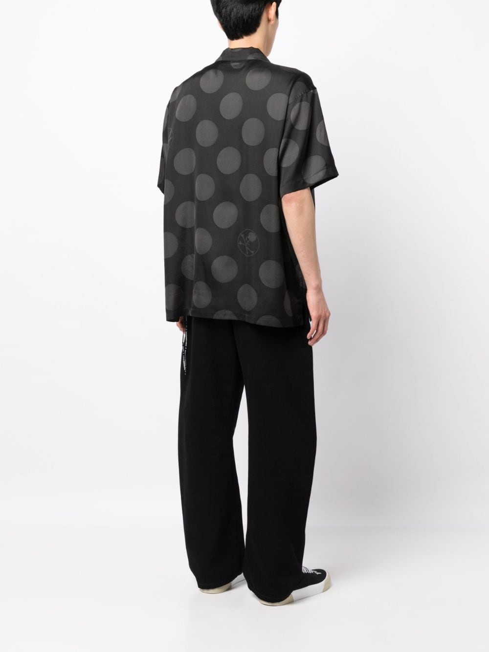 polka-dot silk shirt - 4