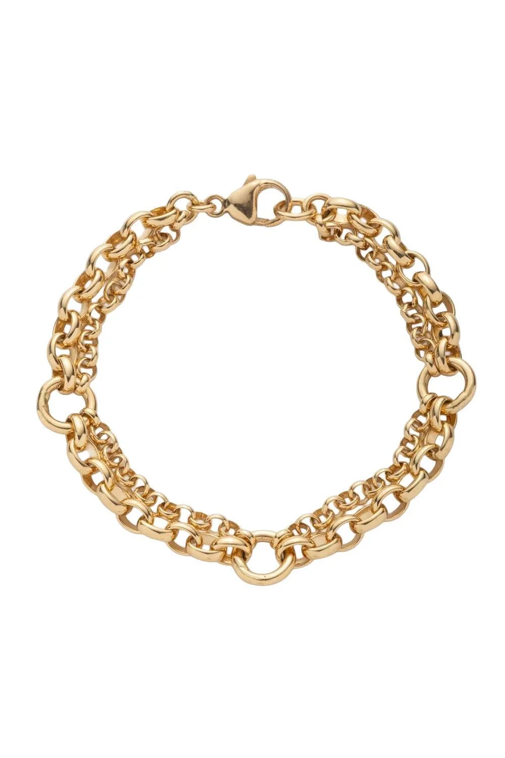 Heavy Mixed Belcher Chain Bracelet - 1