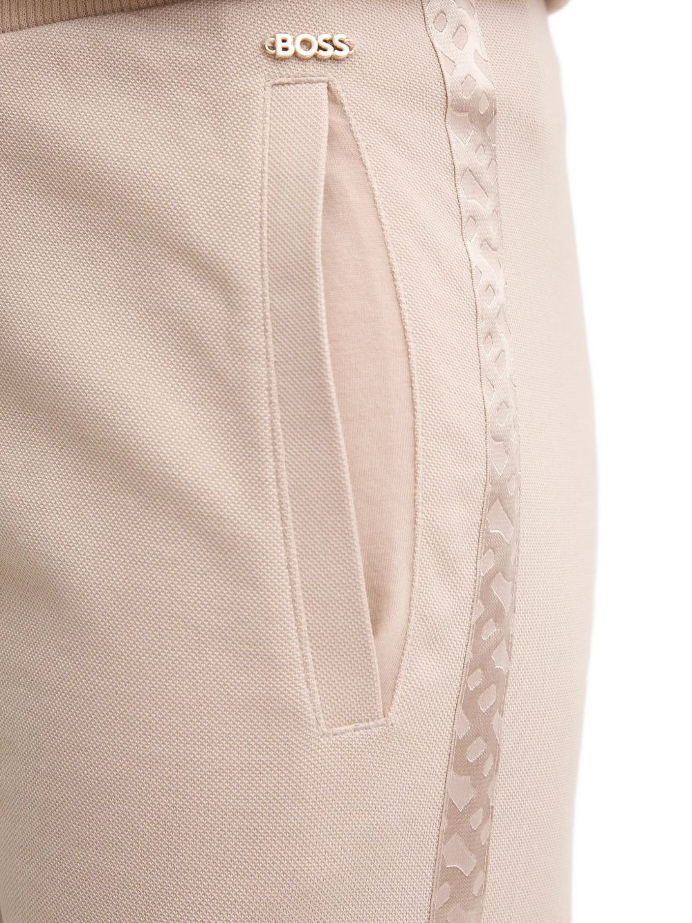side-stripe trousers - 4