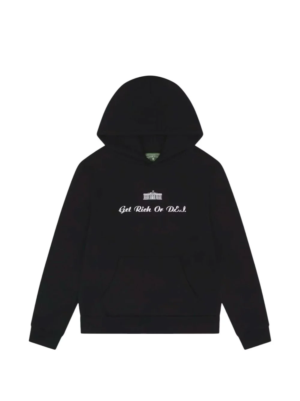 Get Rich or DEI embroidered hoodie - 1