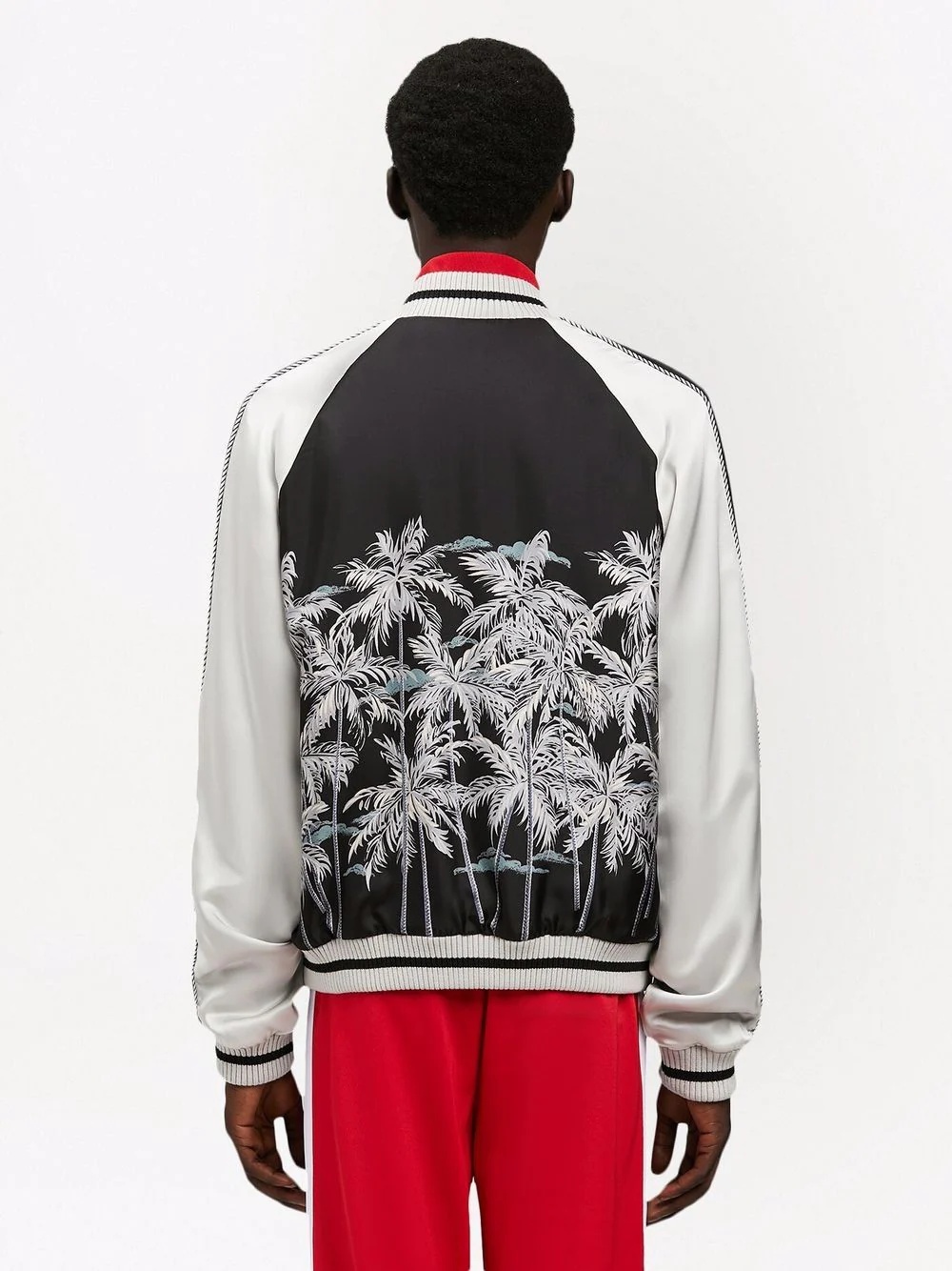 Palm Tree-print bomber jacket - 4