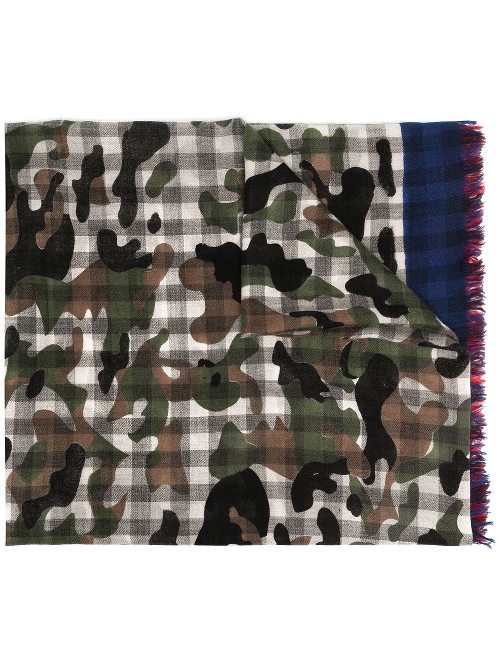 Rambo checked camouflage scarf - 1