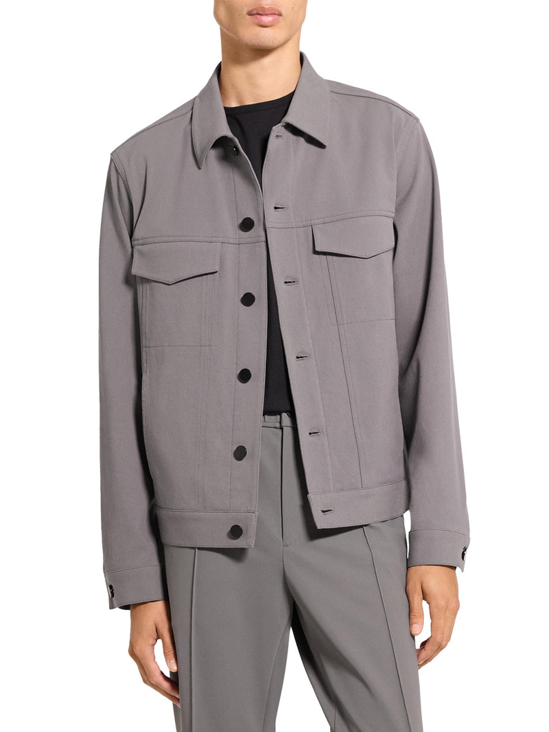 Men's River Neoteric Twill Trucker Jacket - Carbon 3
