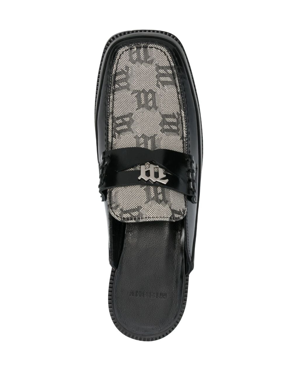 monogram-print mules - 4