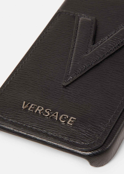 VERSACE V Leather Phone Case iPhone 12 outlook