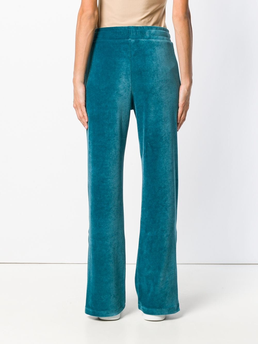 ankle slit track pants - 4