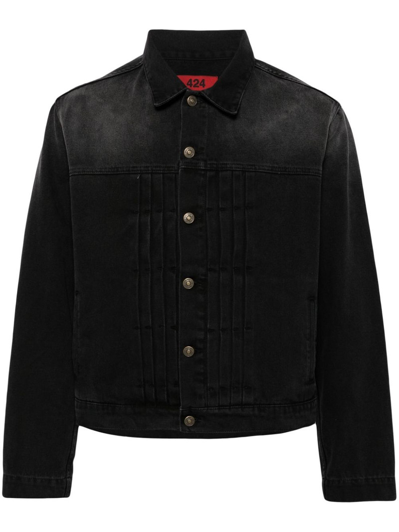logo-patch denim jacket 1