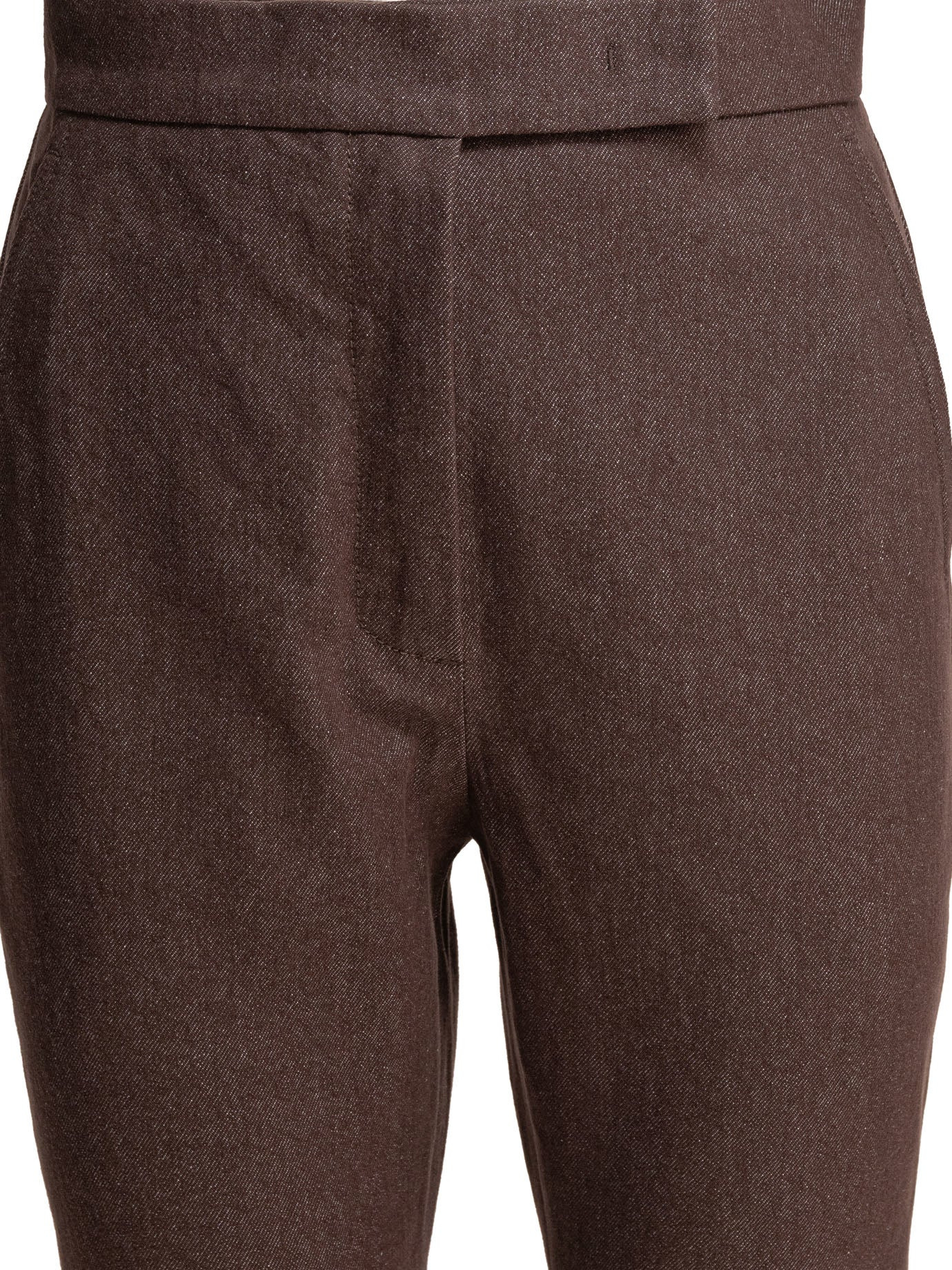 Max Mara Denim-effect Cotton Trousers - 3