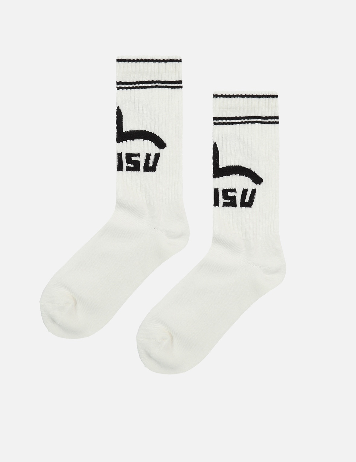 SEAGULL AND LOGO JACQUARD LONG SOCKS - 1