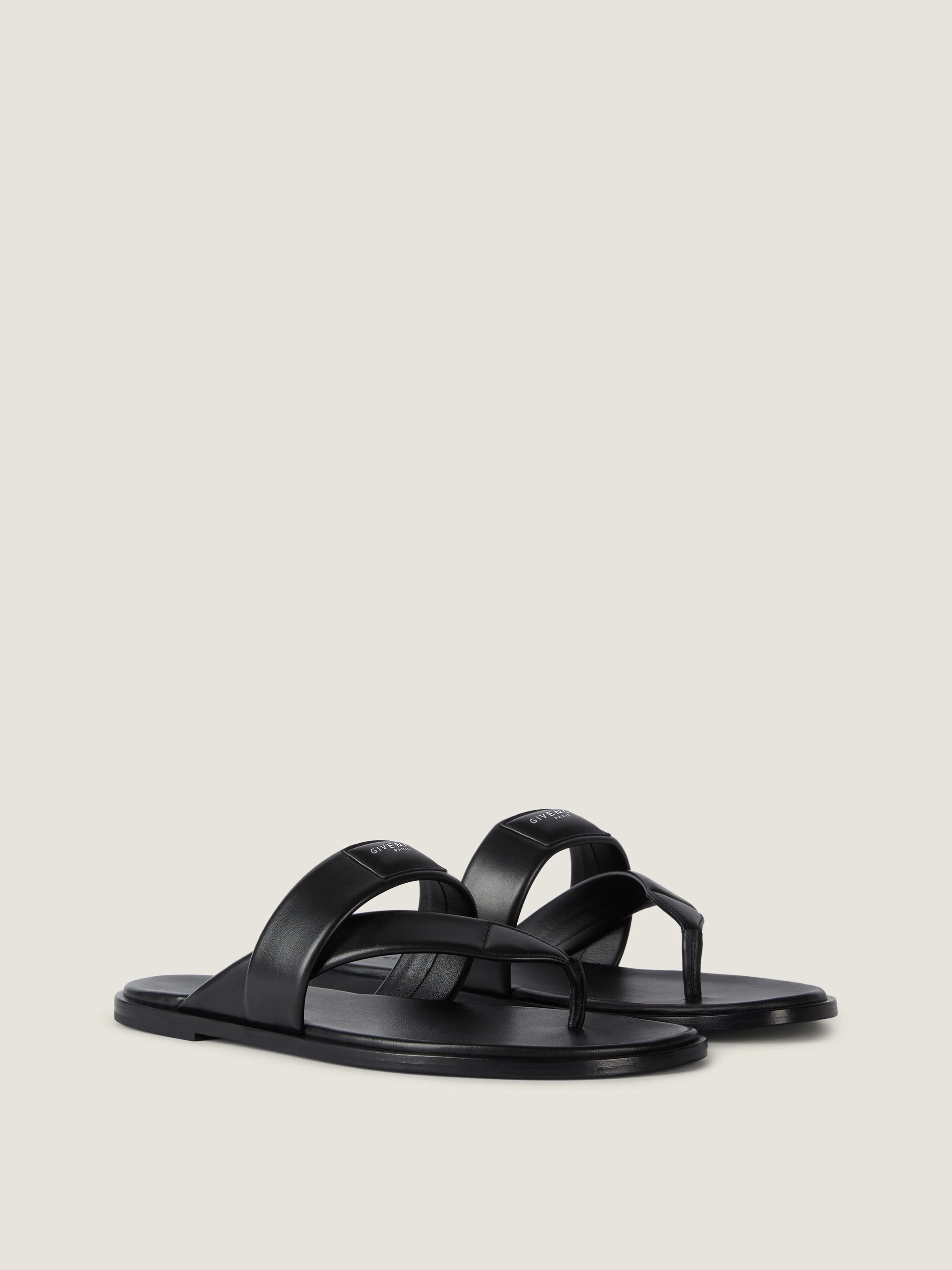 GIVENCHY BAY THONGS IN LEATHER - 1