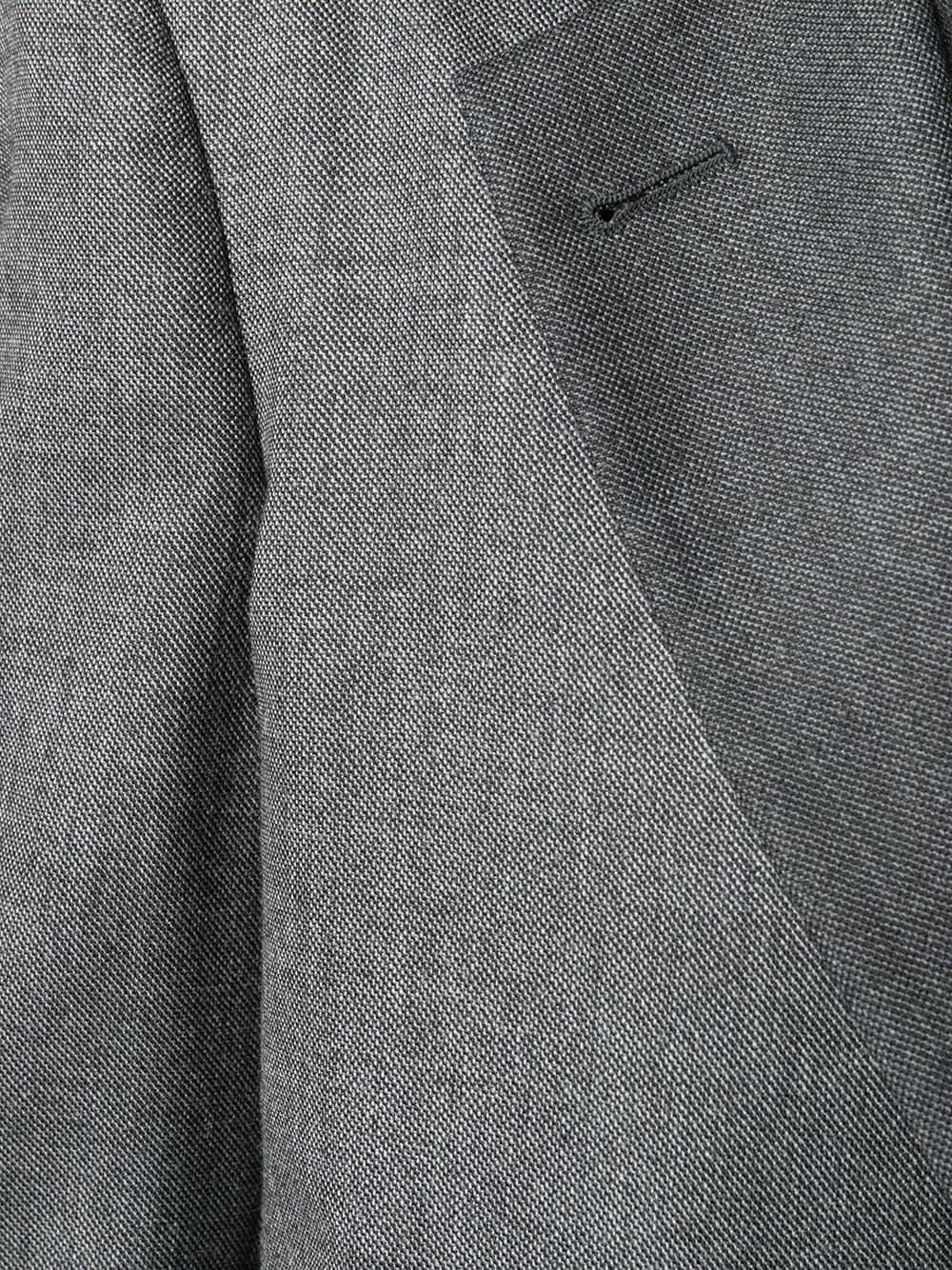 wide lapel wool overcoat - 5