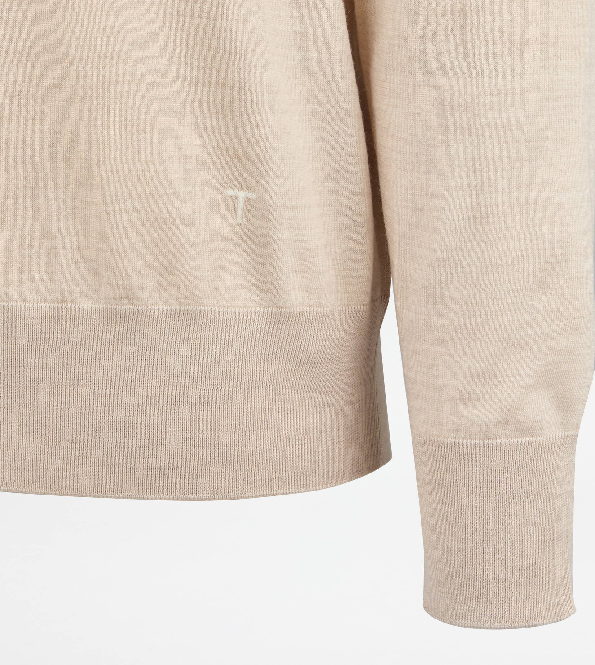 TURTLENECK IN T15 WOOL - BEIGE - 3