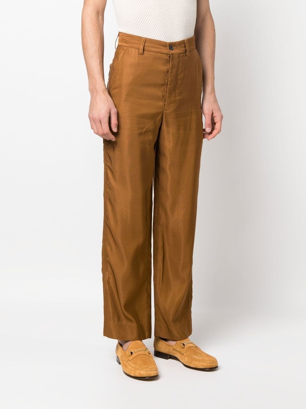 corduroy straight-leg trousers - 3