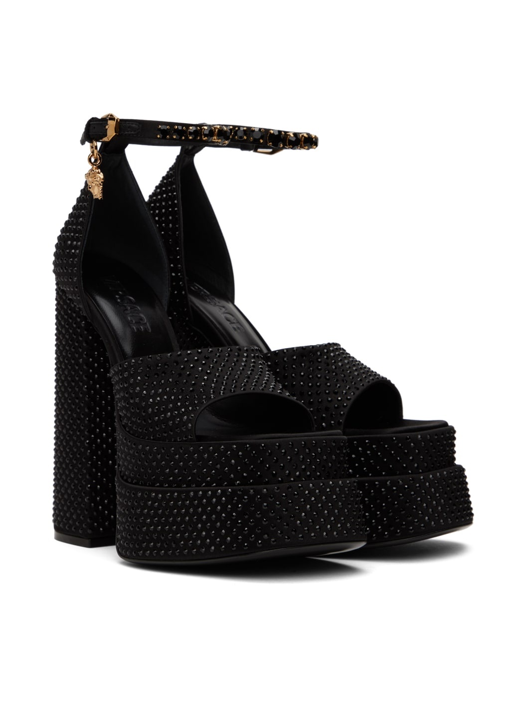 Black Medusa Aevitas Platform Sandals - 4