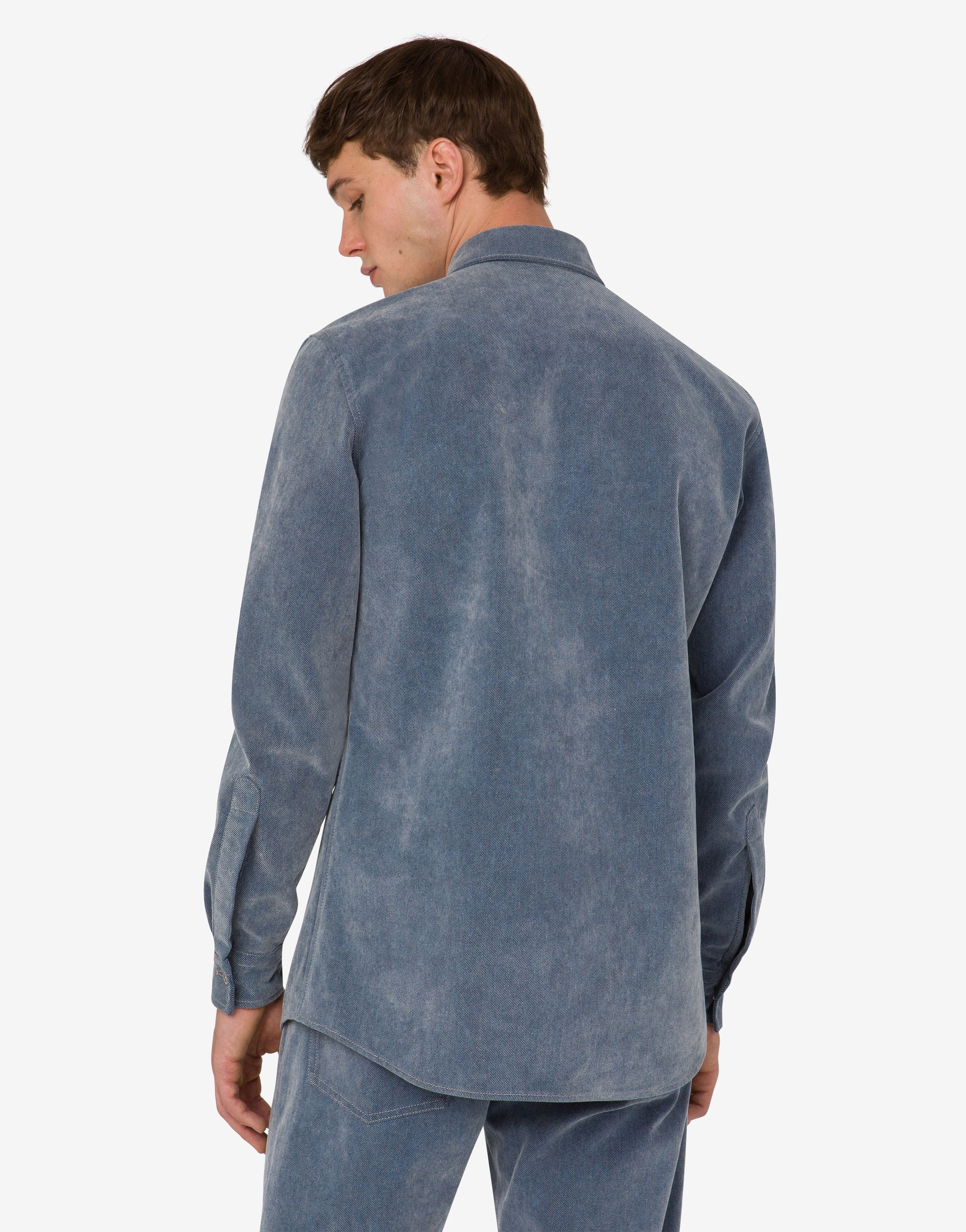 FLOCKED DENIM SHIRT - 3