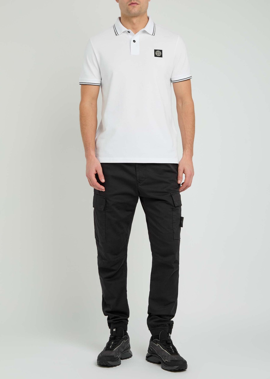 Stone Island Piqué Cotton Polo Shirt - 4