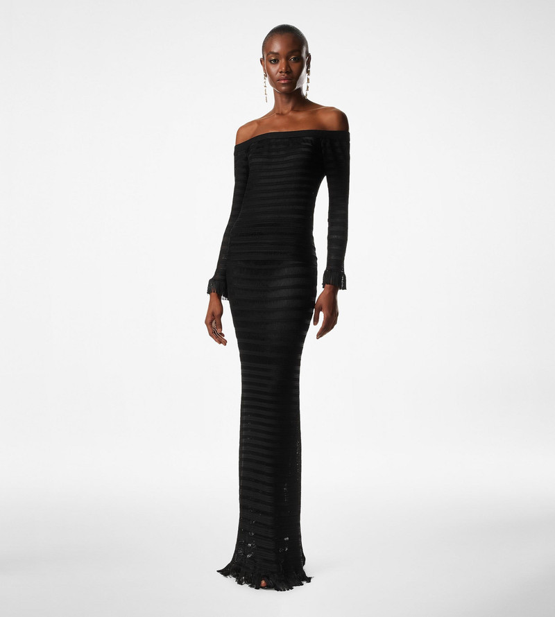 TOM FORD LADDER KNIT LONG SKIRT outlook